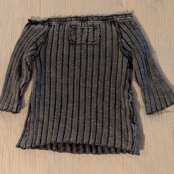 Free People NWOT Meant To Be Tee in Black Heather sz XS - Picture 7 of 12